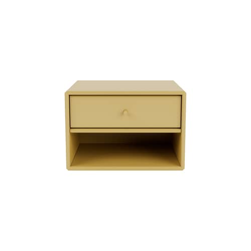 Comodino da parete Dash legno giallo / Consol - L 35,4 x P 30 x H 24 cm - MONTANA - Cumino 157 - MDF laccato