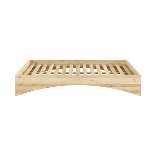 Doppelbett Orbit holz natur / Für Matratze 160 x 200 cm - KARUP - Für Matratze 160 x 200 cm - FSC-zertifiziertes Massivholz Kiefer