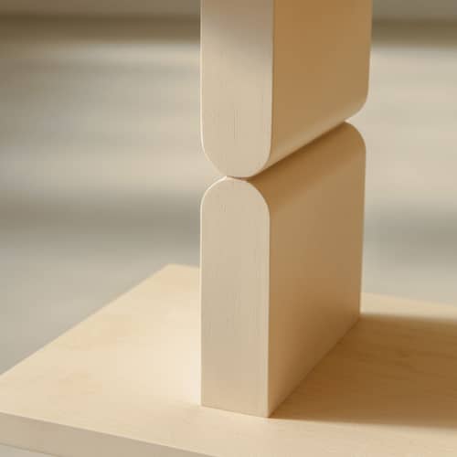 Étagère Coloured Wood Noon bois blanc / L 118 x H 107 cm - NOBODINOZ - Blanc - Frêne