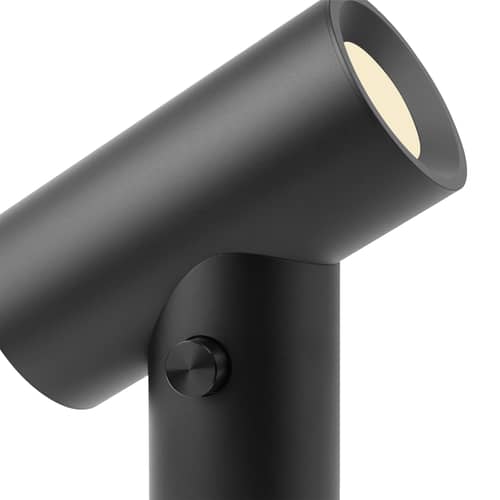 Lampe extérieur sans fil rechargeable Beam - Muuto - Noir - Aluminium anodisé