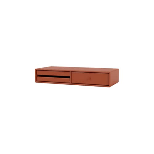 Friesiertisch Makeup holz orange / Wandkonsole - L 69.6 x T 30 x H 12.6 cm - MONTANA - Hokkaido 162 - lackierte Holzfaserplatte