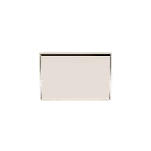 Mobile per scarpe Hide legno bianco / L 69,6 x H 46,8 x P 20 cm - MONTANA - Avena 158 - MDF laccato