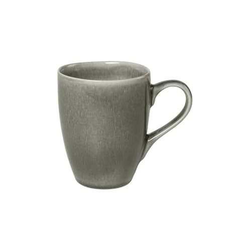 Set vaisselle Nordic Rain / Service petit-déjeuner pour 2 personnes - 6 pièces - BROSTE COPENHAGEN - Gris - Grès émaillé