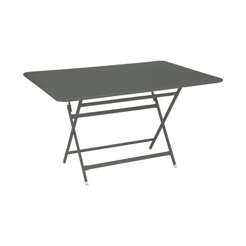 Tavolo pieghevole Caractère metallo verde / 128 x 90 cm - 6 persone / Metallo - Fermob - Rosmarino - Acciaio
