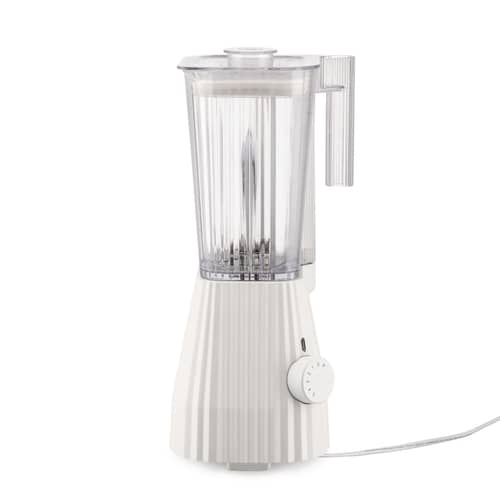 Blender Plissé plastique blanc / 1,5 Litre - 700 W / 5 vitesses - Alessi - blanc - Acier inoxydable, Résine thermoplastique