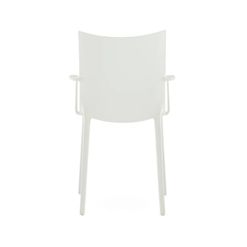 Chaise H.H.H plastique blanc / Soft touch - Recyclé - Kartell - Blanc mat (soft touch) - Technopolymère thermoplastique recyclé