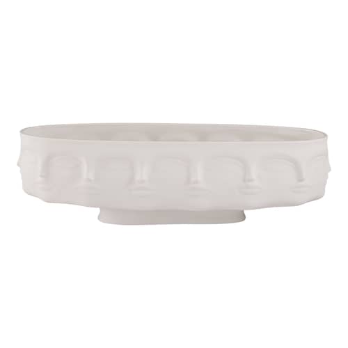 Coppa Dora Maar ceramica bianco / 47 x 16 cm - Jonathan Adler - Bianco opaco - Porcellana