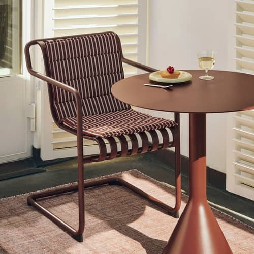 Coussin d\'extérieur Terrazza / Coussin d\'assise intégral pour chaises - Hay - Terracotta - Polyester recyclé