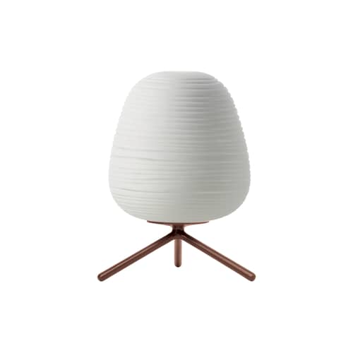 Lampe de table Rituals 3 verre blanc / Ø 20 x H 27 cm - Foscarini - Variateur / Blanc - Verre soufflé bouche