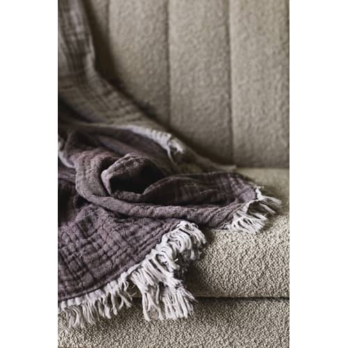 Loafer SC25 Straight sofa textile white beige / L 150 cm - Bouclé fabric - &tradition - Beige (bouclé fabric) - Foam, Polyester, Terrycloth, Wood