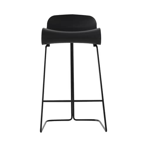 Sgabello Bar X1 Regolabile In Altezza E Piattaforma Rotonda Girevole A 360 In Metallo Nero Con Seduta In Pvc Panna 100004567 84526746
