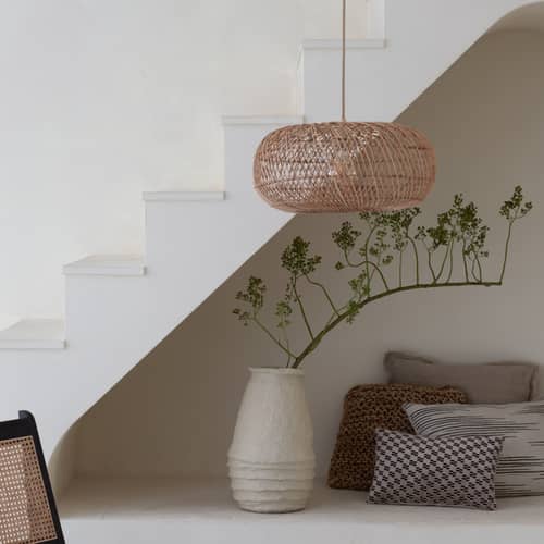Suspension Arizona / Ø 50 cm - Rotin - GOOD&MOJO - Naturel - Fer, Rotin