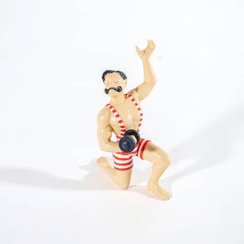Seletti Circus AbatJour - Bruno Table lamp - white red | Made In Design UK