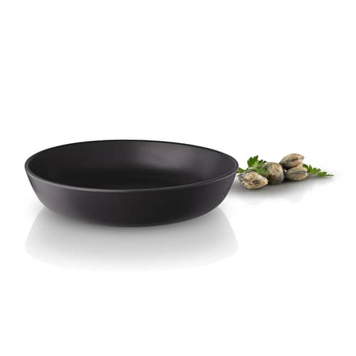 Assiette creuse Nordic Kitchen céramique noir / Ø 20 cm - Grès - Eva Trio - Ø 20 cm / Noir mat - Grès