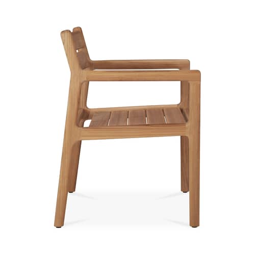 Fauteuil de repas Jack Outdoor tissu bois naturel - Ethnicraft - Teck - Teck massif