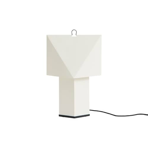 Lampada da tavolo Aplat Small carta bianco / Carta piegata - Hay - Piccolo / Bianco - Acciaio, Carta