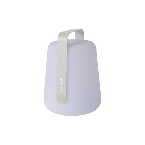 Lampe extérieur sans fil rechargeable Balad 2 métal gris / H 25 cm - Fermob - Gris argile - Aluminium, Polyéthylène