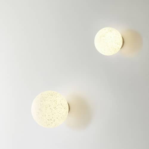 Applique Pix / Ø 20 cm - Déchets plastiques industriels 100% recyclés - Normann Copenhagen - Ø 20 cm / Blanc - Polyéthylène recyclé