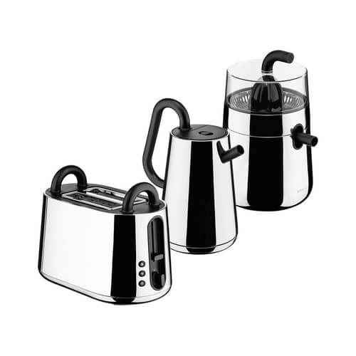 Presse-agrumes électrique Toru métal - Alessi - Acier poli / Noir - Acier inoxydable poli, Résine thermoplastique