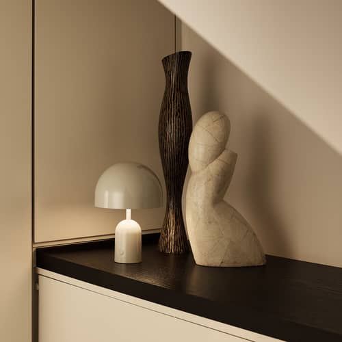Schnurlosleuchte Bell LED plastikmaterial weiß - Tom Dixon - Dichtungsmasse - ABS