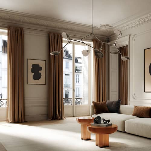 Sospensione Stingray Grande metallo argento / 177 x 142 cm - 101 COPENHAGEN - Cromato - Alluminio cromato
