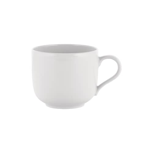 Tasse à café La Bella Tavola céramique blanc / 20 cl - Ettore Sottsass - Alessi - Blanc uni - Porcelaine fine