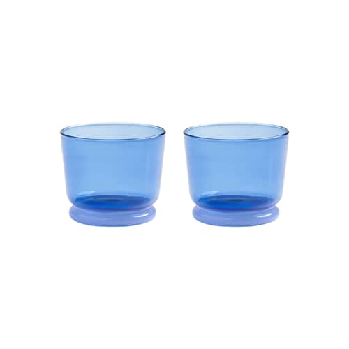 Set de 2 verres Dew - & klevering - Bleu - Verre borosilicaté