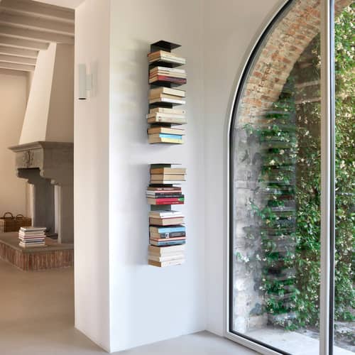 Wand-Bücherregal Ptolomeo Wall Opinion Ciatti / H 70 cm - Weiß - Metall