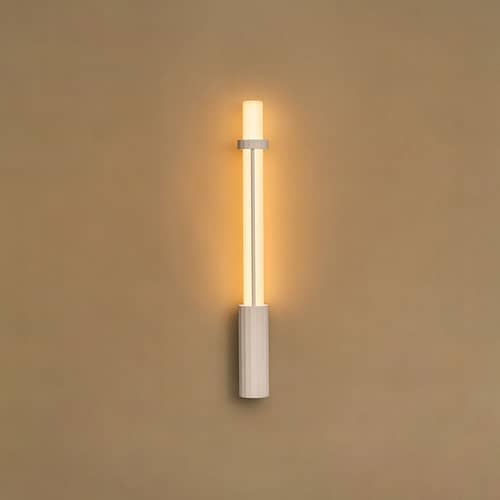Applique d\'extérieur In Fine LED verre / L 65 cm - DCW éditions - Blanc - Aluminium, Verre