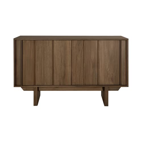 Buffet Pillar bois marron / L 119 x H 70 cm - Ethnicraft - L 119 cm / Teck brun - Teck massif teinté