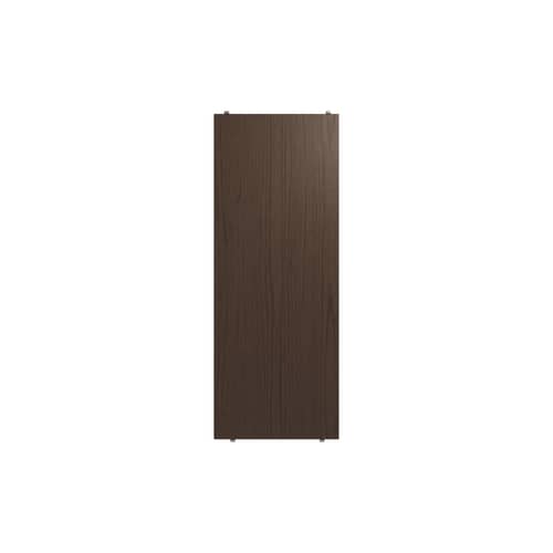 Lot de 3 étagères - L 78 x P 30 cm - String Furniture - Chêne foncé - Aggloméré plaqué chêne