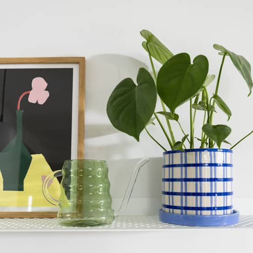 Innaffiatoio Swell vetro verde / 0,8 L - & klevering - Verde - Vetro borosilicato