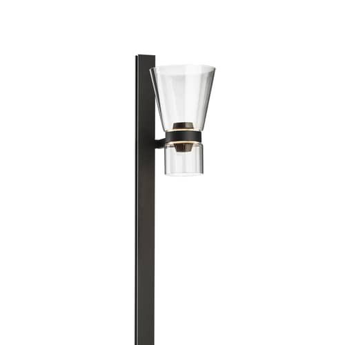 Nocturne 1 - Cone Floor lamp glass black / LED - Adjustable - Flos - Black - Aluminium, Blown Borosilicate glass