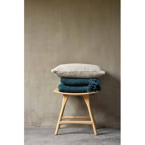 Osso Stool natural wood / Solid oak - H 48 x L 50 cm - Ethnicraft - Oak - Solid oak