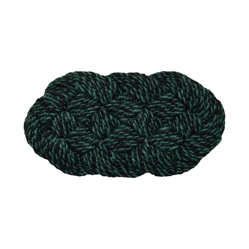 Fußmatte Swirl Coco faser grün / 40 x 80 cm - Hay - Grün & Schwarz - Kokosfaser