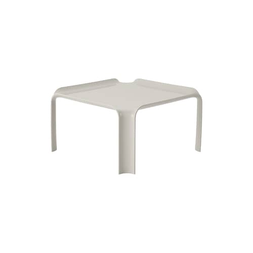 Table d\'appoint T877 blanc / Pierre Paulin, réédition 1968 - 50 x 50 cm - Gubi - Blanc albâtre - HiREK