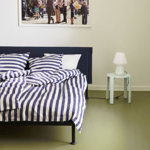 Taie d\'oreiller 65 x 65 cm Été tissu bleu / Coton Oeko-tex - Hay - Bleu nuit - Coton Oeko-Tex