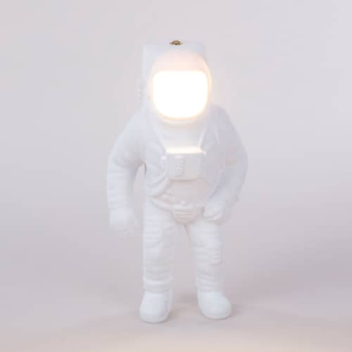Flashing Starman LED Wireless rechargeable lamp plastic material white / LED - Resin / H 33 cm - Diesel living with Seletti - White - Resin