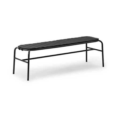 Accessoire / Coussin pour banc Vig L 150 cm - Normann Copenhagen - Noir - Mousse à mémoire de forme, Tissu outdoor