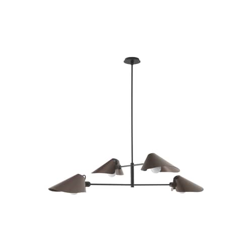 Pendelleuchte Bonnet SC92 metall braun / B 140 x H 110 cm - &tradition - Bronze - Aluminium, Stahl