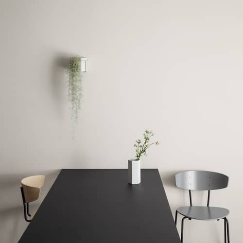 Chaise empilable Herman bois noir - Ferm Living - Noir - Acier laqué époxy, Contreplaqué de chêne laqué