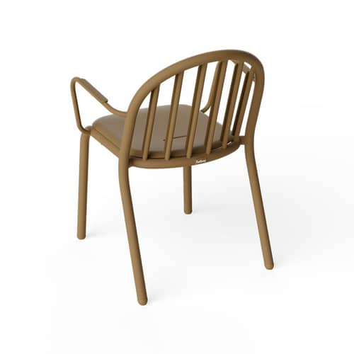 Fauteuil empilable Fred\'s métal marron - Fatboy - Marron Mochaccino - Aluminium