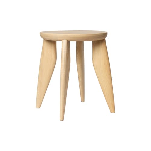 Kinderhocker Feve holz natur - Ferm Living - Natürliche Esche - Esche massiv