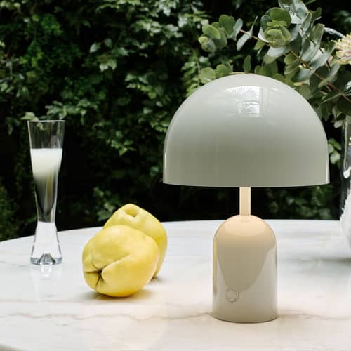 Lampe sans fil rechargeable Bell LED blanc - Tom Dixon - Mastic - ABS