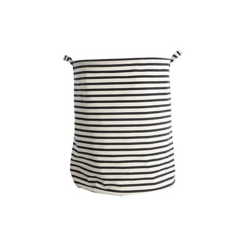 Panier à linge Stripes   /Ø 40 x H 50 cm - House Doctor - Rayures - Coton, Polyester