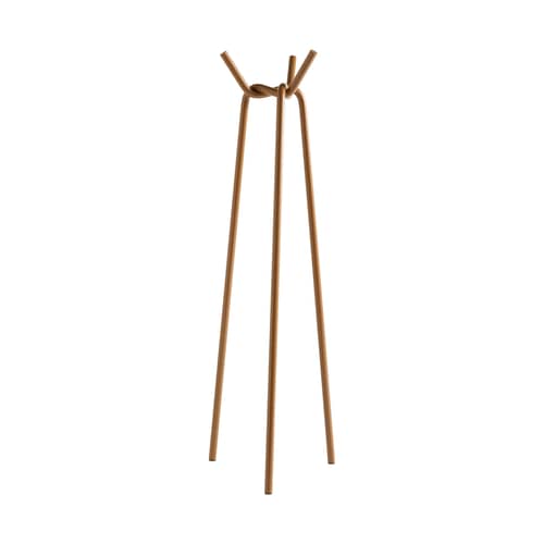 Portemanteau sur pied Knit / H 161 cm - Hay - Caramel - Acier laqué