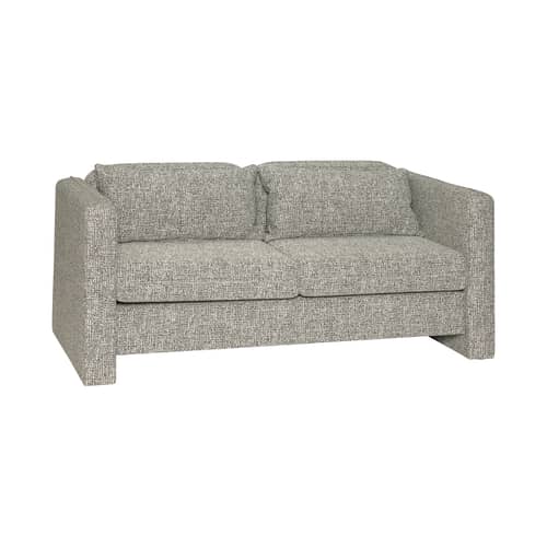 Divano 2 posti Soba tessuto grigio / L 178 cm - HÜBSCH - Grigio chiaro - Compensato, Schiuma di poliuretano, Tessuto poliestere