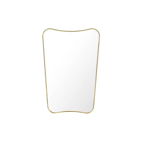 Specchio murale F.A.33 oro metallo /  Gio Ponti - L 54 x H 80 cm - Gubi - Ottone - Ottone