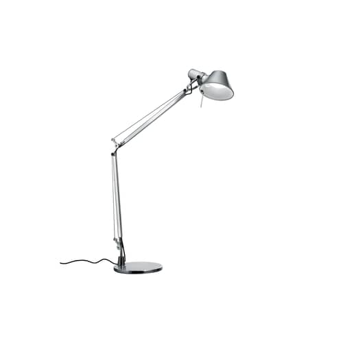 Tolomeo Mini LED Table lamp by Artemide - Aluminium / Motion sensor - Aluminium