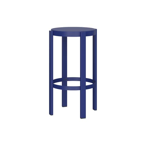 Tabouret haut Doon / H 65 cm - NOO.MA - Myrtille douce - Acier
